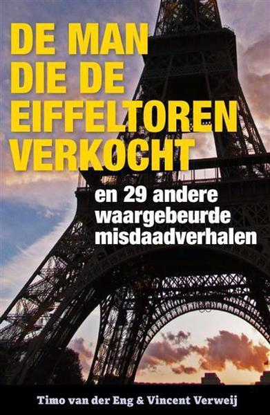 Grote foto de man die de eiffeltoren verkocht boeken hobby en vrije tijd