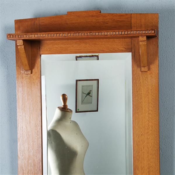 Grote foto art deco of haagse school spiegel facet geslepen met console ca 1920 290823 1 11 m hoog antiek en kunst spiegels