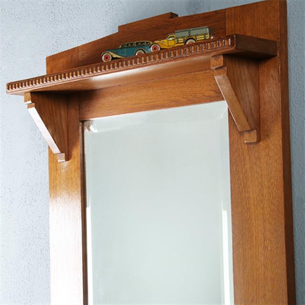 Grote foto art deco of haagse school spiegel facet geslepen met console ca 1920 290823 1 11 m hoog antiek en kunst spiegels