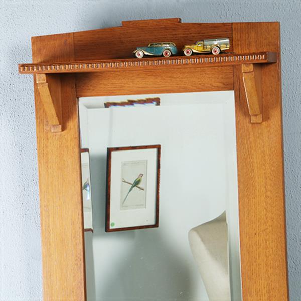 Grote foto art deco of haagse school spiegel facet geslepen met console ca 1920 290823 1 11 m hoog antiek en kunst spiegels