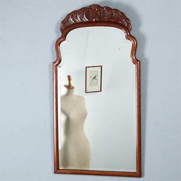 Grote foto grote hoge soester spiegel met facet en gestoken kroontje ca 1890 no.290809 1 11 m hoog. antiek en kunst spiegels