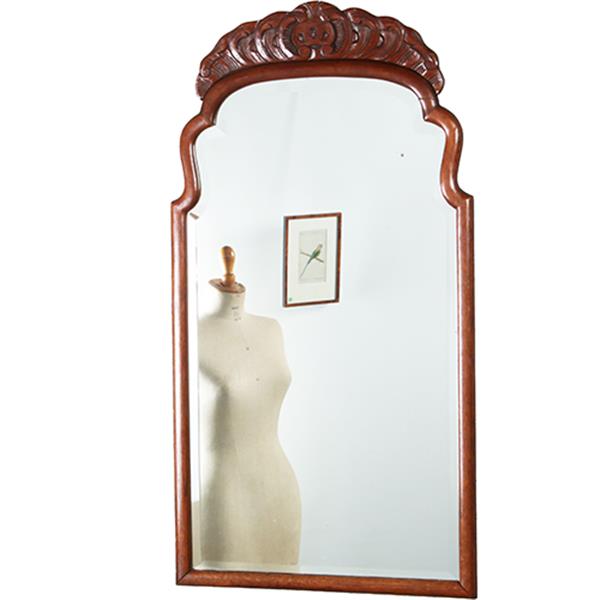 Grote foto grote hoge soester spiegel met facet en gestoken kroontje ca 1890 no.290809 1 11 m hoog. antiek en kunst spiegels