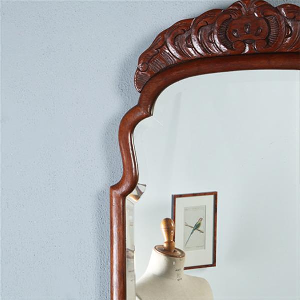 Grote foto grote hoge soester spiegel met facet en gestoken kroontje ca 1890 no.290809 1 11 m hoog. antiek en kunst spiegels