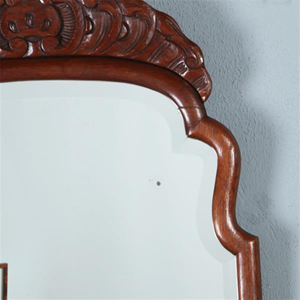 Grote foto grote hoge soester spiegel met facet en gestoken kroontje ca 1890 no.290809 1 11 m hoog. antiek en kunst spiegels