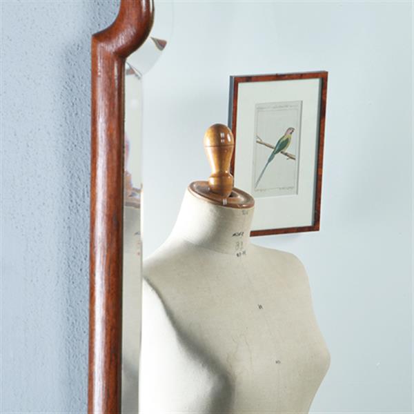 Grote foto grote hoge soester spiegel met facet en gestoken kroontje ca 1890 no.290809 1 11 m hoog. antiek en kunst spiegels