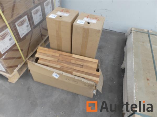 Grote foto 2 verpakkingen van 1m 3d hevea raw merbeau lambrisering doe het zelf en verbouw ijzerwaren en bevestigingsmiddelen