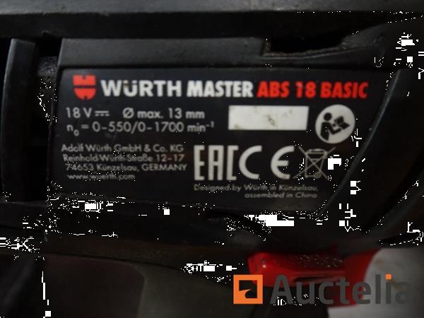 Grote foto accu aangedreven boorinstallatie w rth abs 18 basic 2 accu 1 oplader doe het zelf en verbouw onderdelen en accessoires