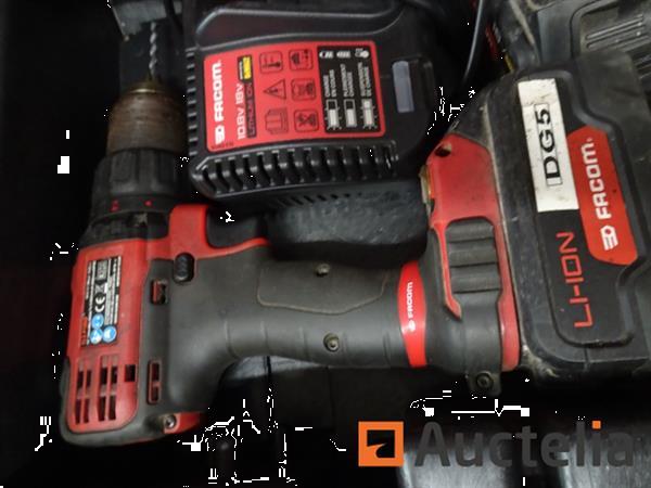 Grote foto facom cl3 accuboormachine p18sd facom fcl045 acculamp 3 accu 1 oplader doe het zelf en verbouw onderdelen en accessoires