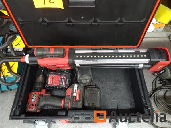 Grote foto facom cl3 accuboormachine p18sd facom fcl045 acculamp 3 accu 1 oplader doe het zelf en verbouw onderdelen en accessoires