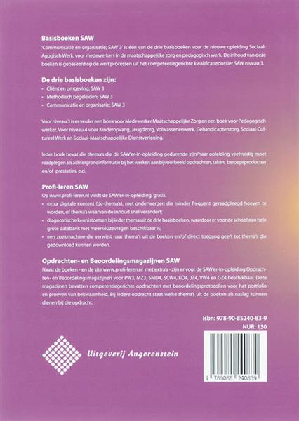 Grote foto communicatie en organisatie medewerker maatschappelijke zorg en pedagogisch werker saw 3 boeken overige boeken