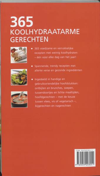 Grote foto 365 koolhydraatarme gerechten boeken kookboeken