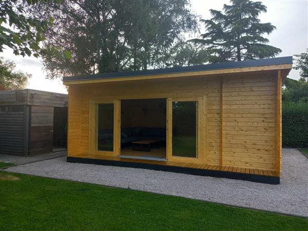 Grote foto nieuw luxe blokhut 44mm dik japan tuin en terras tuinhuisjes en blokhutten