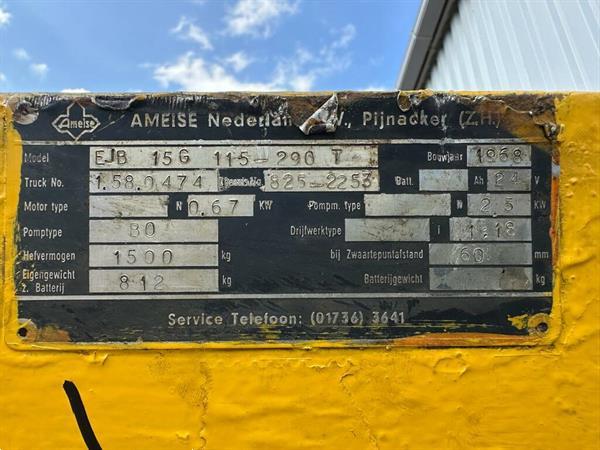 Grote foto vs 22226 elektrische breedspoor stapelaar jungheinirch 295cm doe het zelf en verbouw hefwerktuigen
