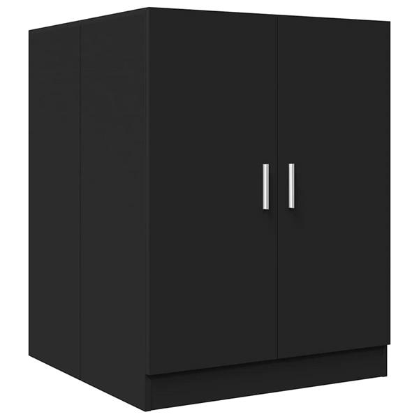 Grote foto vidaxl wasmachinekast 71x71 5x91 5 cm zwart witgoed en apparatuur wasmachines