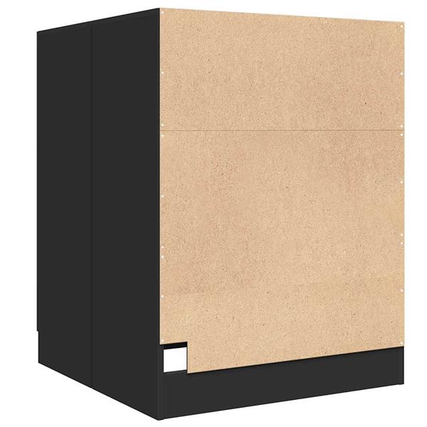 Grote foto vidaxl wasmachinekast 71x71 5x91 5 cm zwart witgoed en apparatuur wasmachines
