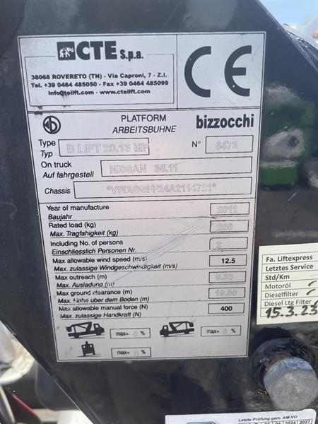 Grote foto bizzocchi cte b lift mp 20.13 doe het zelf en verbouw hoogwerkers