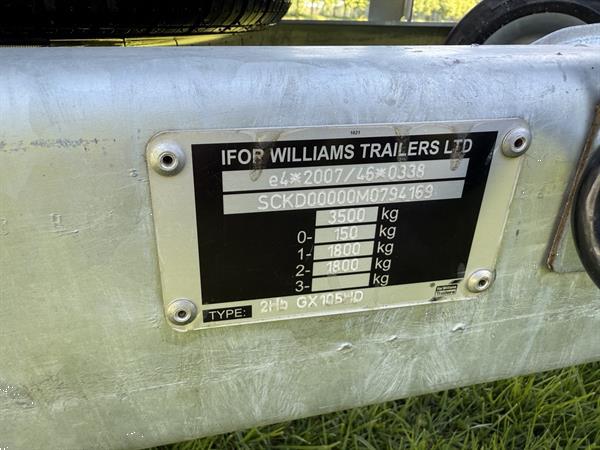 Grote foto ifor williams machine transporter gx 105 hd als nieuw agrarisch aanhangwagens