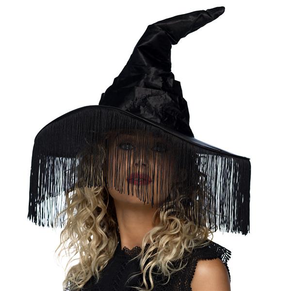 Grote foto halloween heksenhoed zwart franjes verzamelen overige verzamelingen