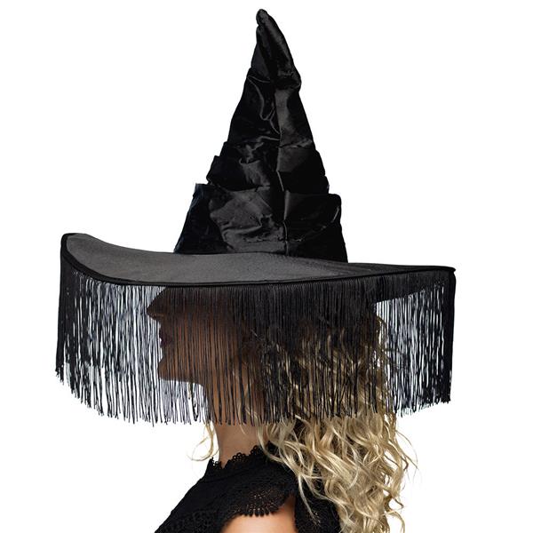 Grote foto halloween heksenhoed zwart franjes verzamelen overige verzamelingen