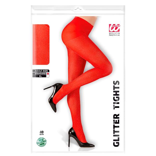 Grote foto panty 40den glitter rood verzamelen overige verzamelingen