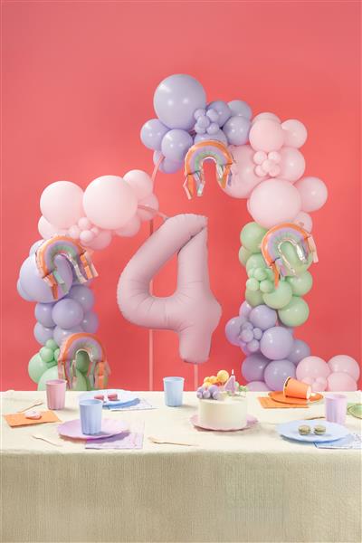 Grote foto foil balloons rainbow with fringes 38x41 cm mix verzamelen overige verzamelingen