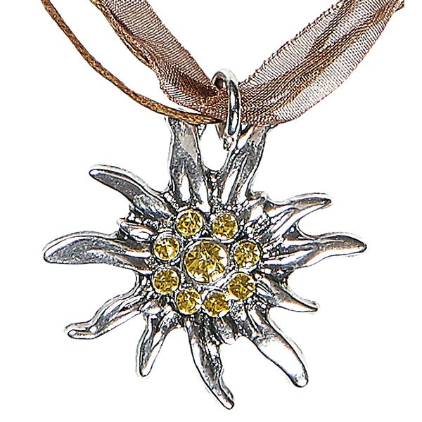 Grote foto ketting strass edelweiss verzamelen overige verzamelingen