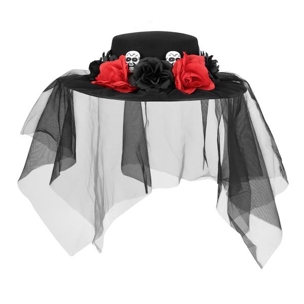 Grote foto halloween hoed zwart rood bloemen verzamelen overige verzamelingen