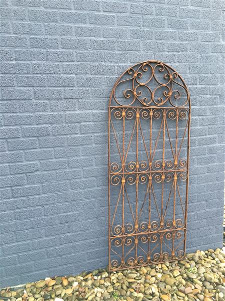 Grote foto poort van smeedijzer 180 x 90 zonder slot tuin en terras hekken en schuttingen