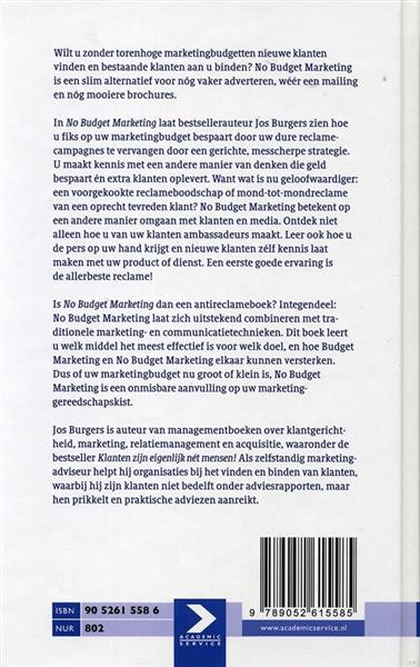 Grote foto no budget marketing boeken overige boeken