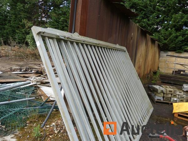 Grote foto dubbele schuifpoort doe het zelf en verbouw onderdelen en accessoires