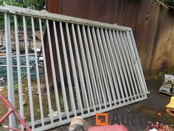 Grote foto dubbele schuifpoort doe het zelf en verbouw onderdelen en accessoires