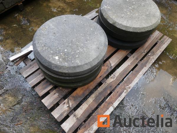Grote foto 6 ronde blauwe stenen doe het zelf en verbouw onderdelen en accessoires
