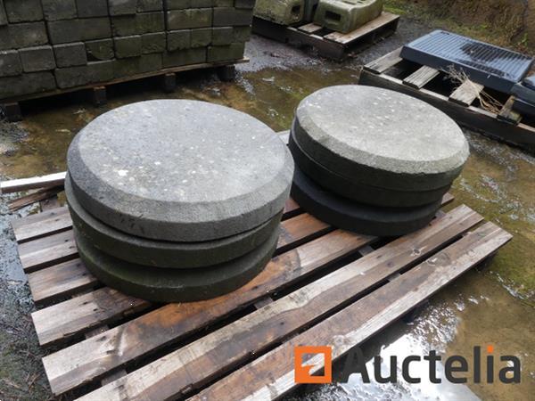 Grote foto 6 ronde blauwe stenen doe het zelf en verbouw onderdelen en accessoires