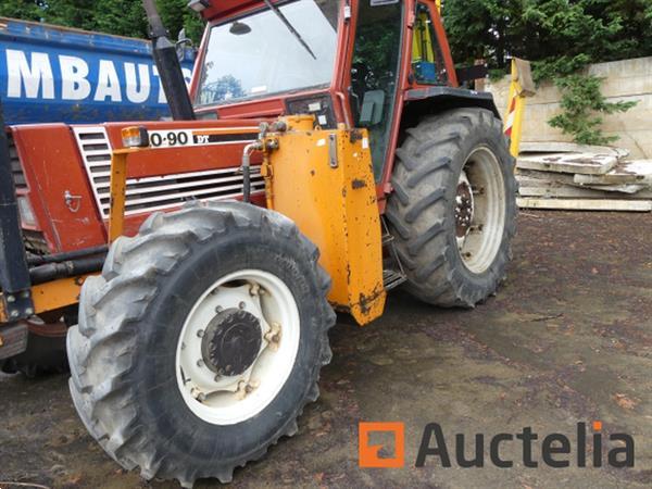Grote foto landbouwtractor met hoogwerker fiatagri new holland 110 90 dt agrarisch tractoren