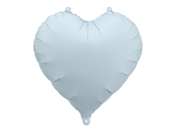 Grote foto foil balloon heart 45cm misty blue verzamelen overige verzamelingen