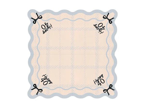 Grote foto happy 40 napkins 33x33 cm mix verzamelen overige verzamelingen