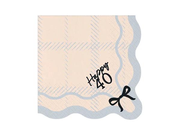 Grote foto happy 40 napkins 33x33 cm mix verzamelen overige verzamelingen