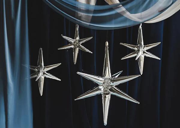 Grote foto 3d foil balloon star 50cm silver verzamelen overige verzamelingen