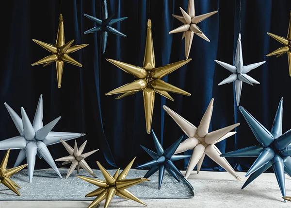 Grote foto 3d foil balloon star 105cm navy blue verzamelen overige verzamelingen