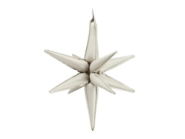 Grote foto 3d foil balloon star 105cm beige verzamelen overige verzamelingen