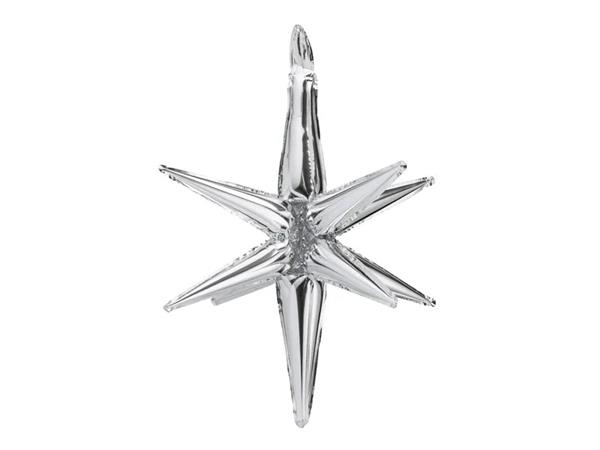 Grote foto 3d foil balloon star 105cm silver verzamelen overige verzamelingen