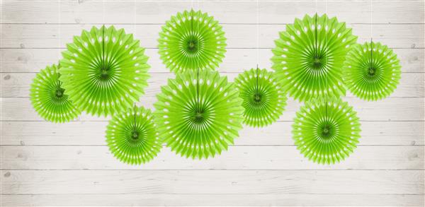Grote foto decorative rosettes apple green 20 30cm verzamelen overige verzamelingen