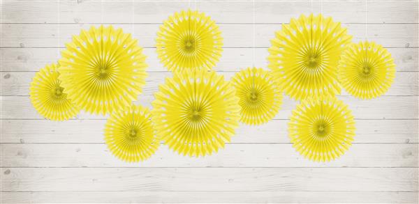 Grote foto decorative rosettes yellow 20 30cm verzamelen overige verzamelingen