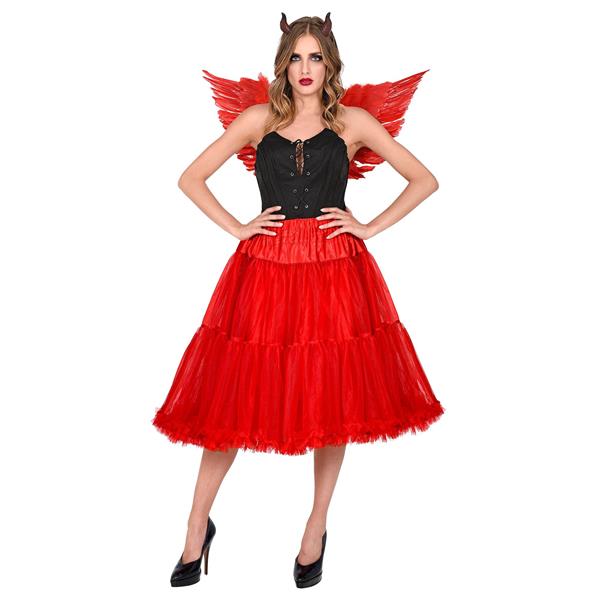 Grote foto tulle rok met ruffel petticoat 65cm rood verzamelen overige verzamelingen