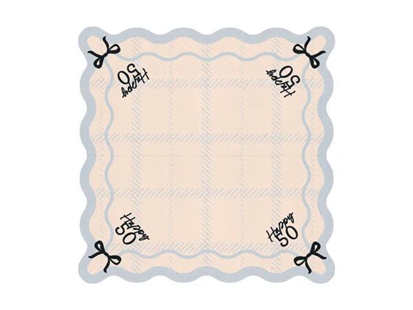 Grote foto happy 50 napkins 33x33 cm mix verzamelen overige verzamelingen