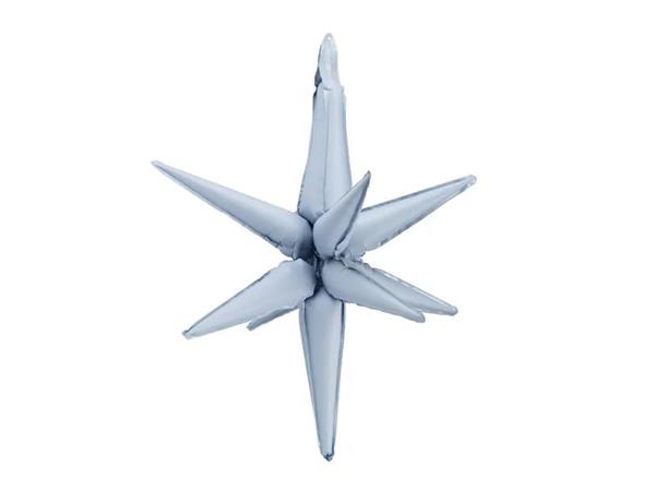 Grote foto 3d foil balloon star 105cm misty blue verzamelen overige verzamelingen