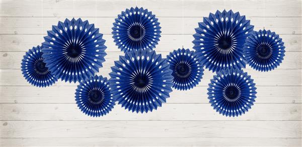 Grote foto decorative rosettes navy blue 20 30cm verzamelen overige verzamelingen