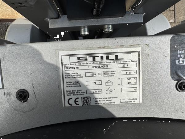 Grote foto vs 22217 meerijd stapelaar orderpicker kanvan 2.176mm bj2018 doe het zelf en verbouw hefwerktuigen