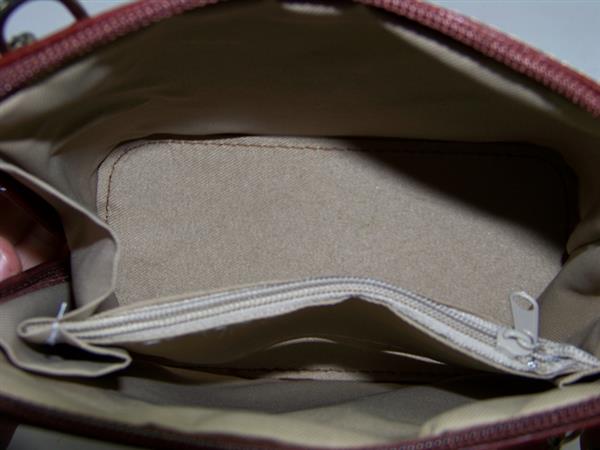 Grote foto cognac vera pelle italiaans leren schoudertasje rits rondom kleding dames sieraden