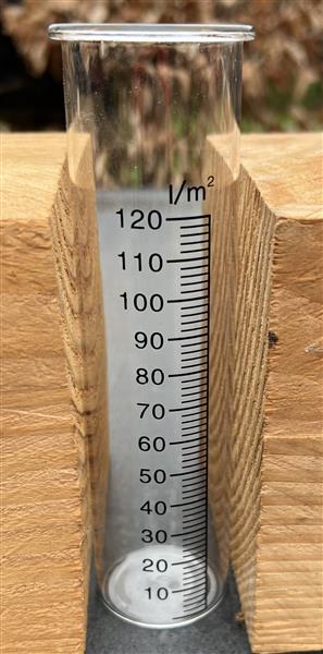 Grote foto universeel regenmeterglas glas regenmeter rm095 tuin en terras tuindecoratie